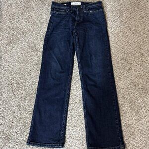 Hollister Jeans Mens 28x30 Blue Classic Straight Leg Dark Wash Denim Stretch
